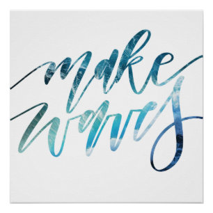 Affiche nautique de typographie de motivation de