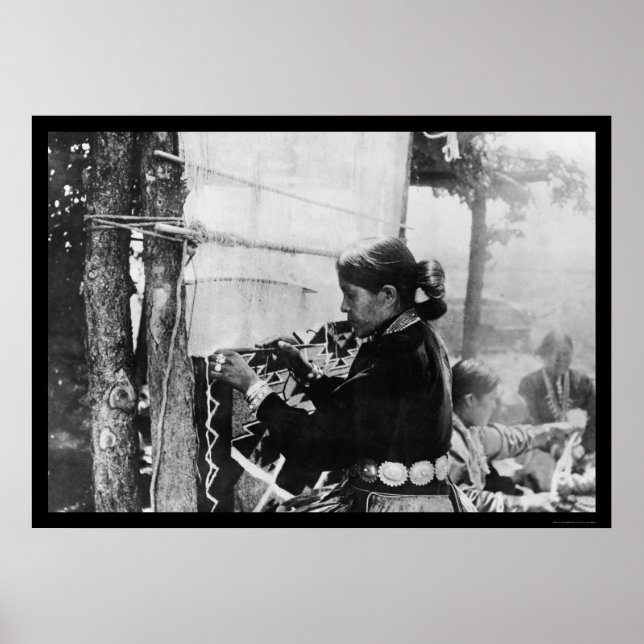 Affiche Navajo Indian Weaver 1912 (Devant)