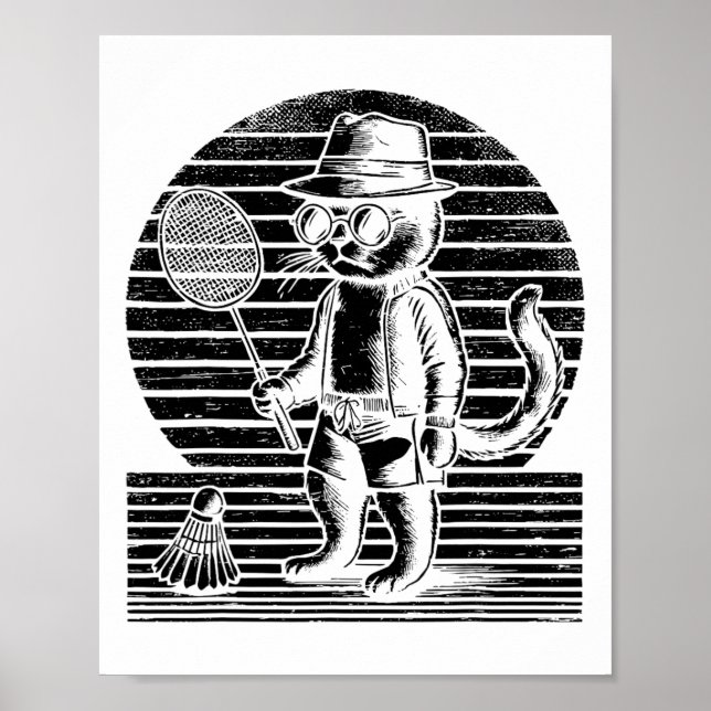 Affiche Navette Badminton Ninja (Devant)