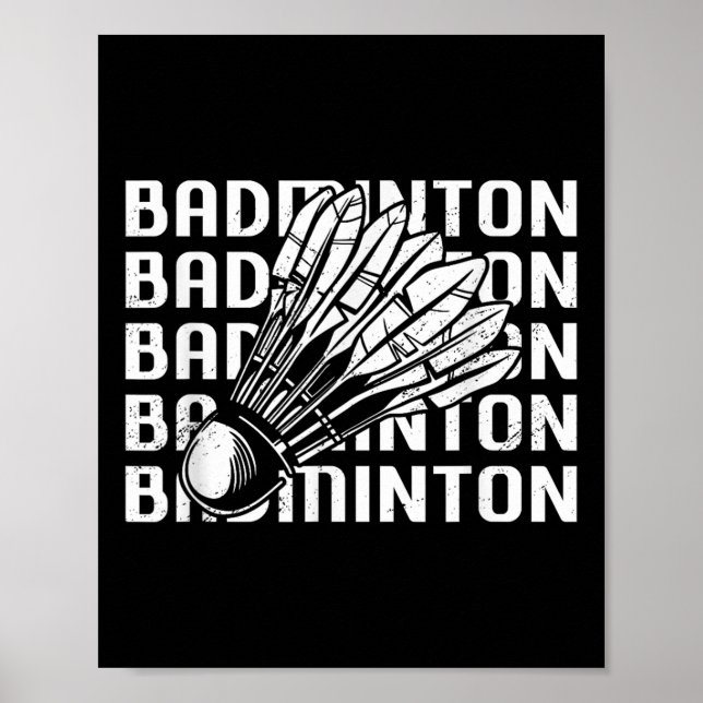 Affiche Navette Badminton Player 0 (Devant)