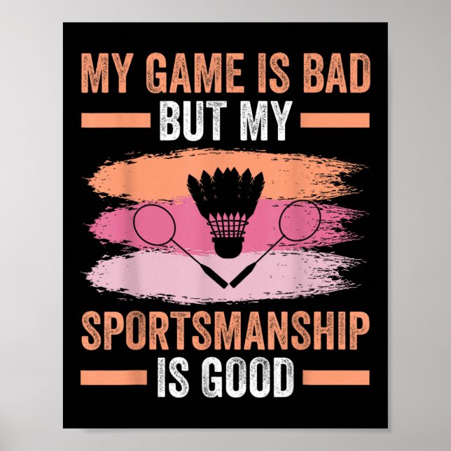 Affiche Navette Badminton Player 7 (Devant)