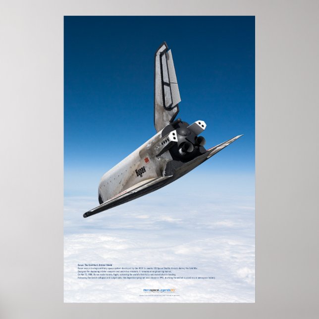 Affiche Navette Bourane : Descente Atmosphérique Majestueu (Devant)