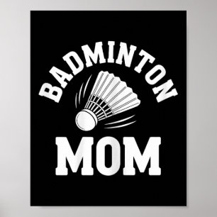 Affiche Navette de maman de badminton drôle de badminton