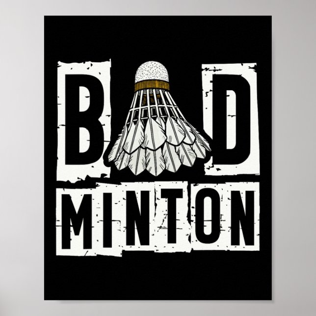 Affiche Navette du joueur de badminton 3 (Devant)