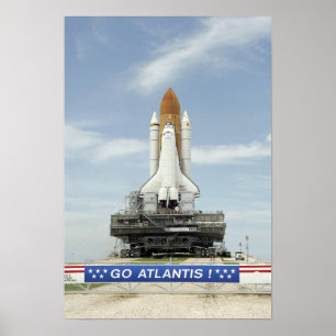 Affiche navette spatiale Atlantis