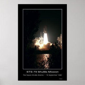 Affiche Navette spatiale Atlantis Lift off - ...