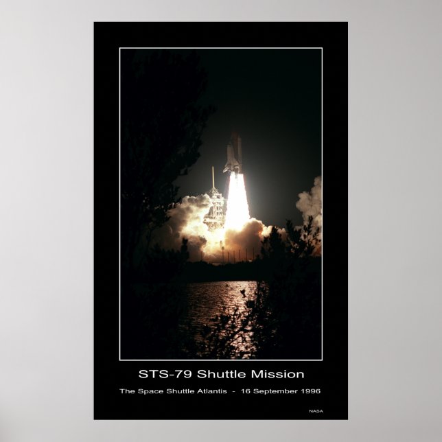 Affiche Navette spatiale Atlantis Lift off - ... (Devant)