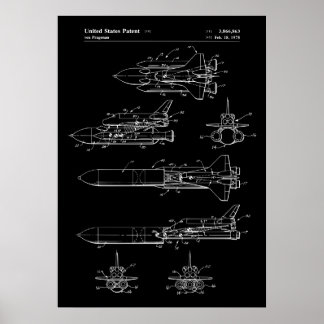 Affiche Navette spatiale Brevet