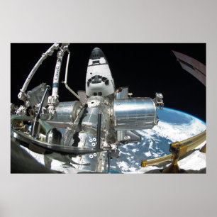 Affiche Navette spatiale Endeavor & ISS
