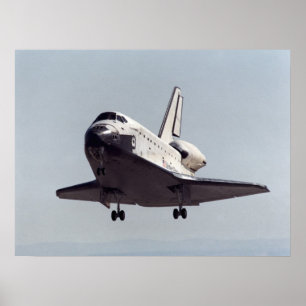 Affiche Navette spatiale Endeavor se prépare à atterrir (S