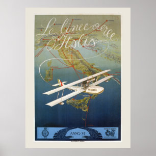 Affiche Navette vintage de l'île des années 1920
