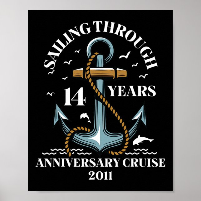 Affiche Naviguer à travers 14 ans de croisière d'anniversa (Devant)