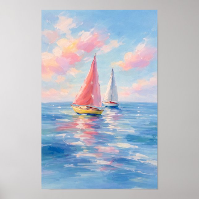 Affiche Naviguer dans les mers de barbe à papa | Impressio (Devant)