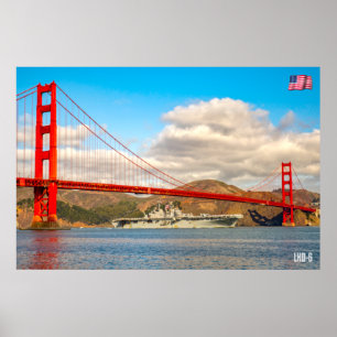 AFFICHE NAVIRE D'ASSAUT AMPHIBIEUX - LHD-6