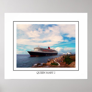 Affiche Navire de croisière Queen Mary 2