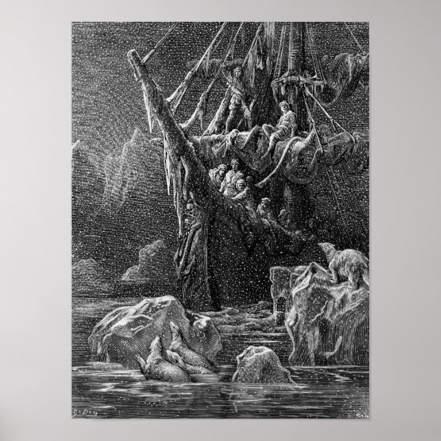 Affiche Navire en Antarctique (Devant)