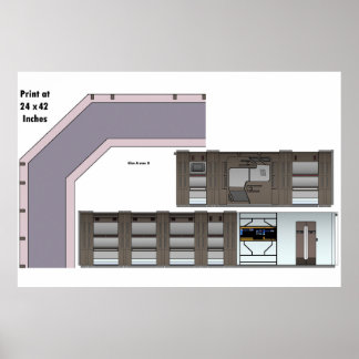 Affiche Navire perdu dans le hall spatial