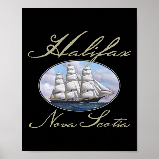 Affiche Navire rapide Halifax Nouvelle-Écosse  (Devant)