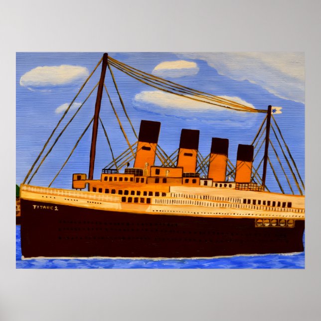 Affiche Navire Titanic  (Devant)