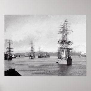 Affiche Navires à Portland Oregon