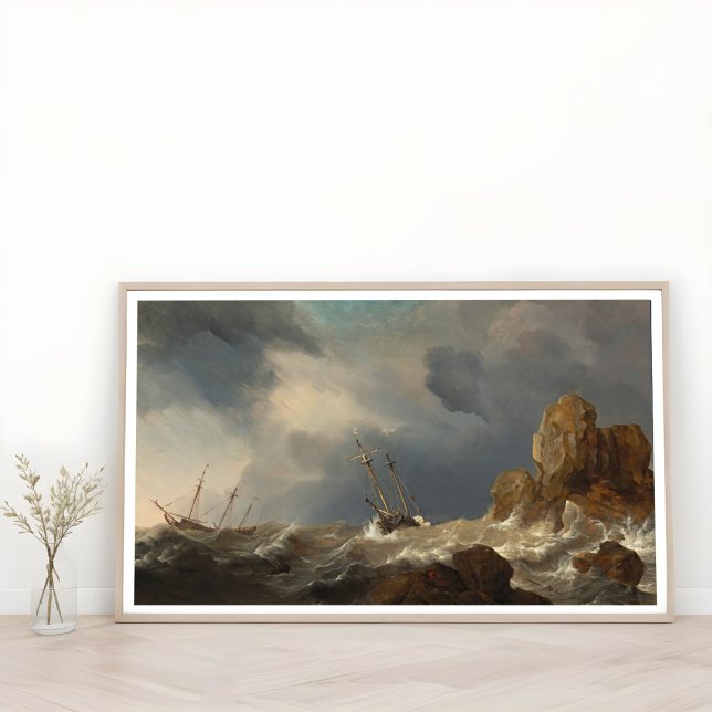 Affiche Navires dans un Galé, Marine (Créateur téléchargé)