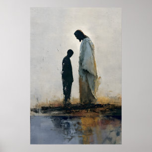 Affiche N'ayez Pas Peur Esaïe 4110 Art Chrétien Jésus Et