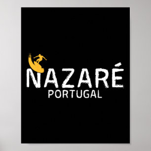 Affiche Nazaré Portugal - Vacances de Surf