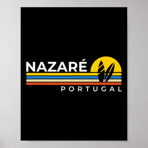 Affiche Nazare Portugal Vintage Retro Souvenirs