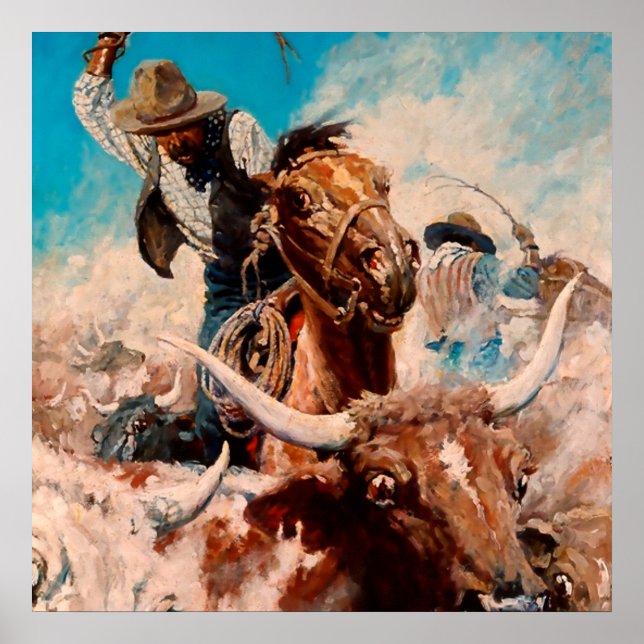 Affiche NC Wyeth Peinture "Découpe" (Devant)