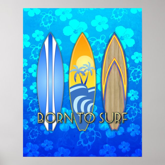Affiche Né Au Surf (Devant)