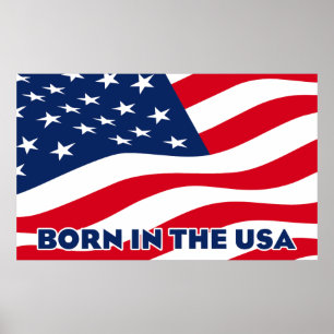 Affiche Né aux États-Unis