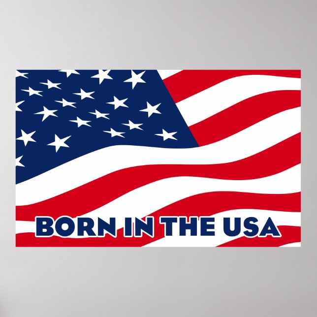 Affiche Né aux États-Unis (Devant)