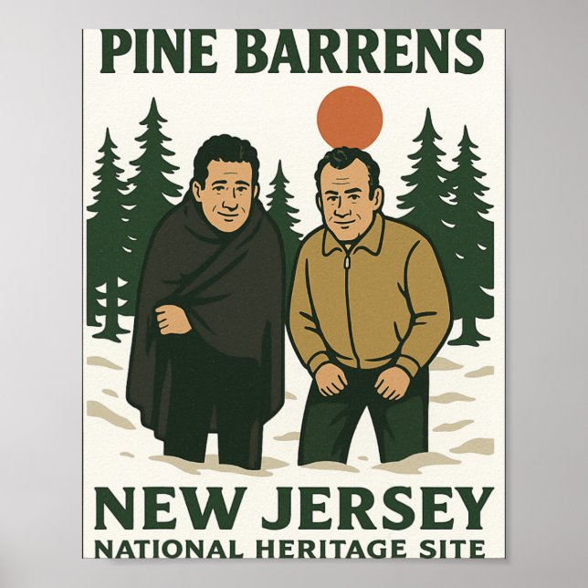 Affiche Ne Barrens New Jersey Graphic Design  (Devant)