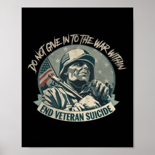 Affiche Ne cédez Pas À La Guerre À L'Intérieur De L'Apocal