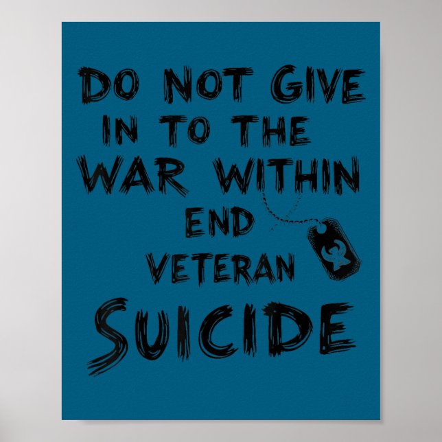 Affiche Ne cédez pas à la guerre intérieure, mettez fin au (Devant)