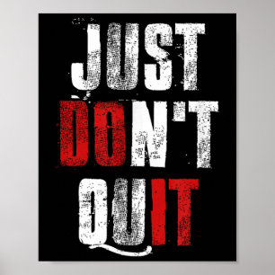 Affiche Ne Cessez Pas, Faites-Le Motivationnel Fitness Qui