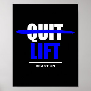 Affiche Ne Cessez Pas L'Ascenseur Fitness Salle De Fitness