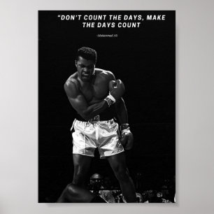 Affiche **Ne comptez pas les jours, faites-les compter – M