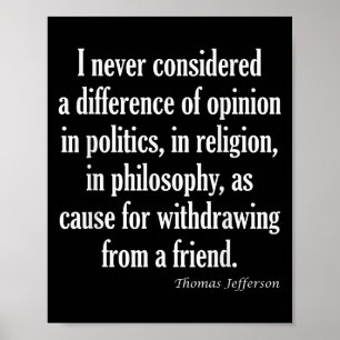 Affiche Ne Considérez Jamais La Différence En Politique, R