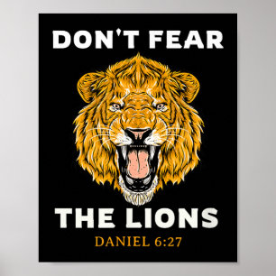 Affiche Ne Craignez Pas Les Lions Daniel 6_27 Bible