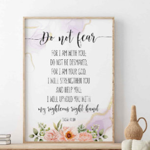 Affiche Ne Crains Pas Car Je Suis Avec Toi, Ésaïe 41:10