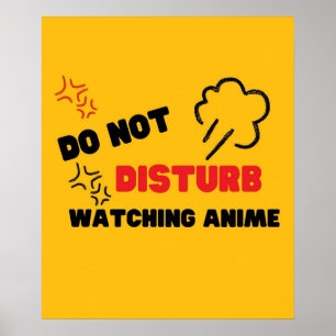 Affiche ne dérange pas regarder anime