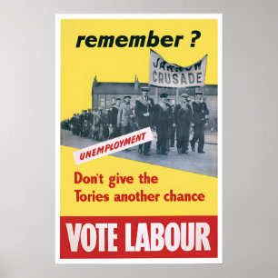 Affiche Ne donnez pas une autre chance aux Tories ! Années