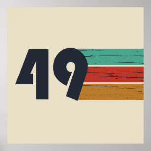 Affiche né en 1949 anniversaire vintage