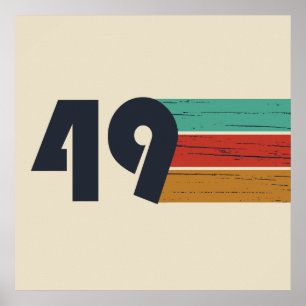 Affiche né en 1949 vintage anniversaire