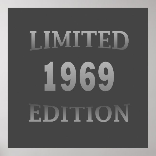 Affiche né en 1969 anniversaire vintage (Devant)