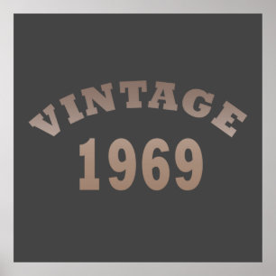 Affiche Né en 1969 vintage classique