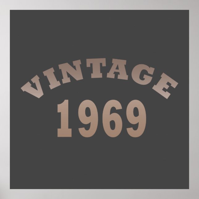 Affiche Né en 1969 vintage classique (Devant)