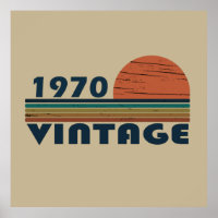 Né en 1970 anniversaire vintage