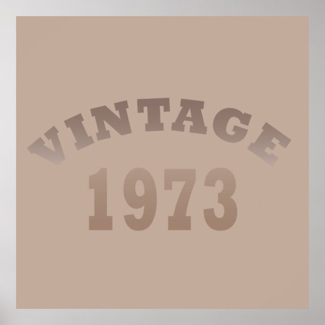 Affiche né en 1973 anniversaire vintage (Devant)